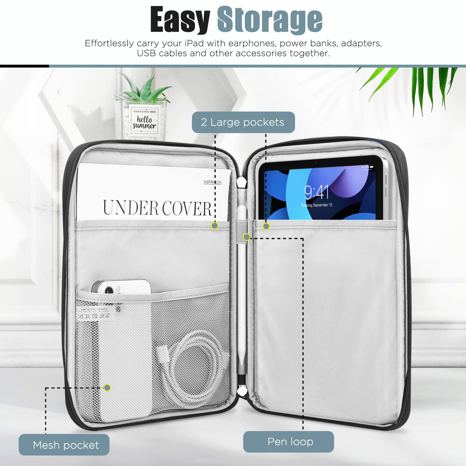 Foto 4 pulgar | Funda Para Tablet Timovo 9-11 Para Ipad 11 Pulgadas A16 2025 Negra - Venta Internacional.