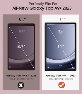 Foto 2 | Funda Timovo Para Samsung Galaxy Tab A9+ 11 2023 Con Función De Encendido Y Apagado Automáticos - Venta Internacional.