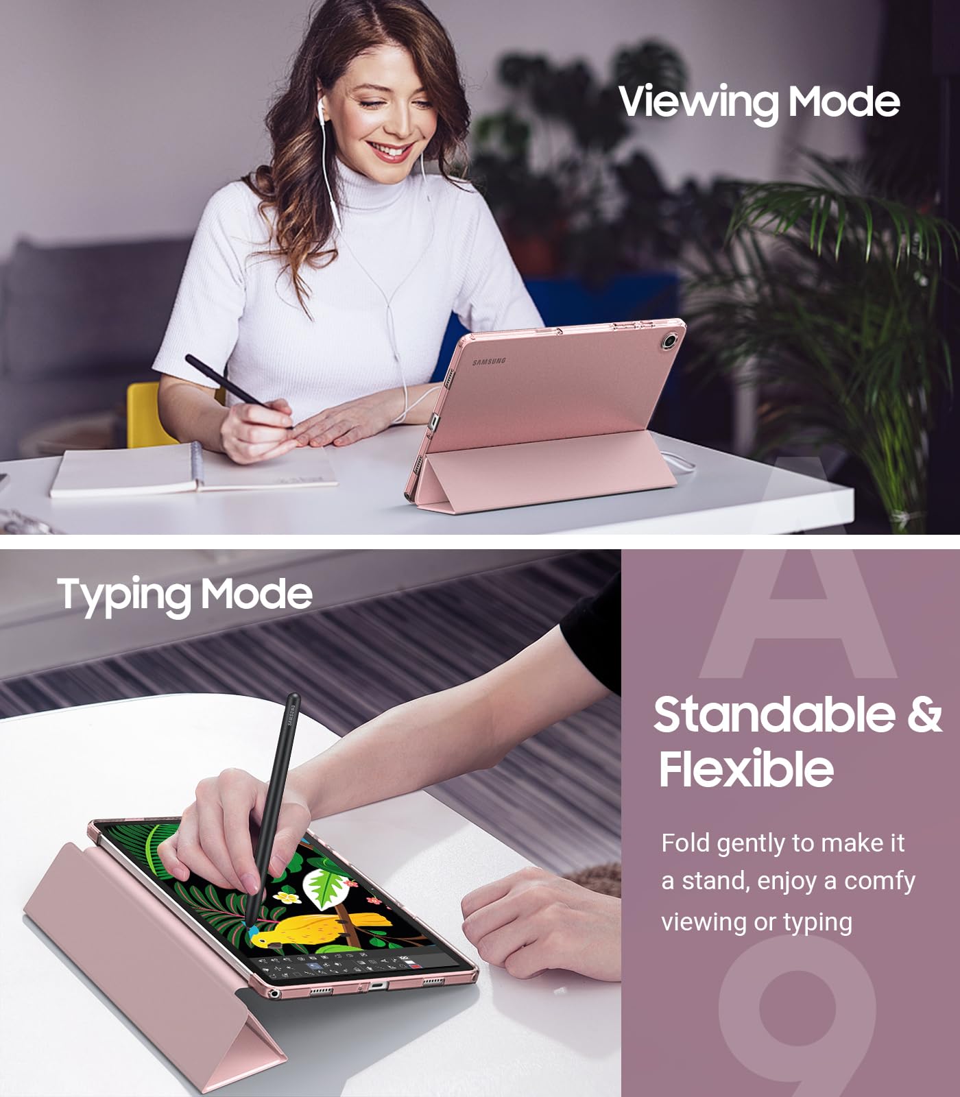 Foto 5 | Funda Timovo Para Samsung Galaxy Tab A9+ 11 2023 Con Función De Encendido Y Apagado Automáticos - Venta Internacional.