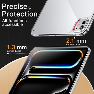 Foto 6 | Funda Jetech Clear Para Ipad Pro M4 (2024) De 13 Pulgadas, Antiamarilla - Venta Internacional.