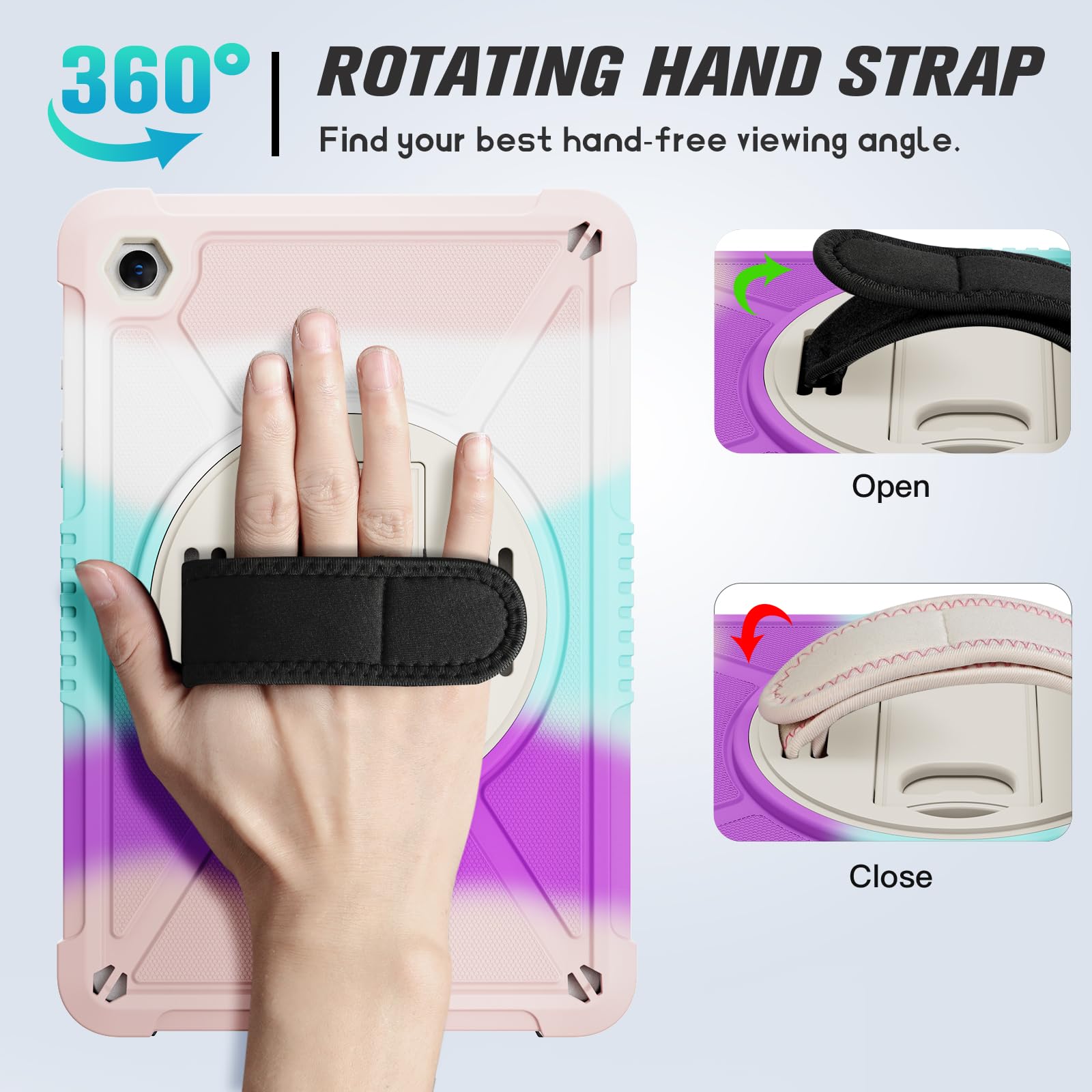 Foto 4 pulgar | Funda Ztotopcases A Prueba De Golpes Con Pantalla Para Samsung Galaxy Tab A9+ 11'' 2023 - Venta Internacional.