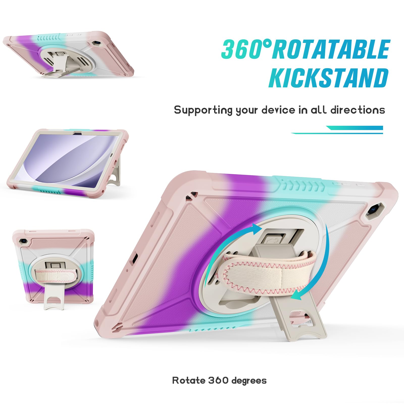 Foto 6 pulgar | Funda Ztotopcases A Prueba De Golpes Con Pantalla Para Samsung Galaxy Tab A9+ 11'' 2023 - Venta Internacional.