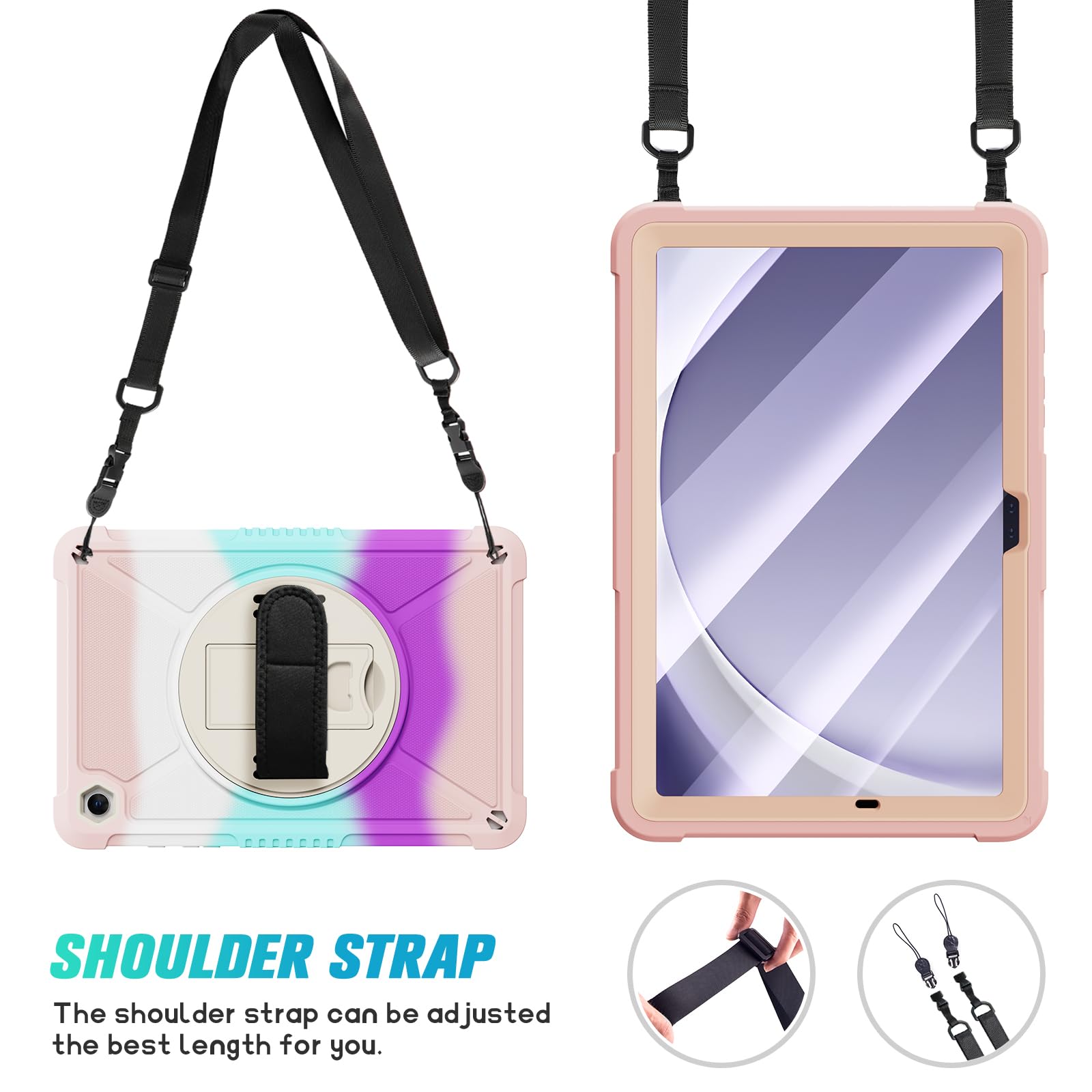 Foto 7 pulgar | Funda Ztotopcases A Prueba De Golpes Con Pantalla Para Samsung Galaxy Tab A9+ 11'' 2023 - Venta Internacional.