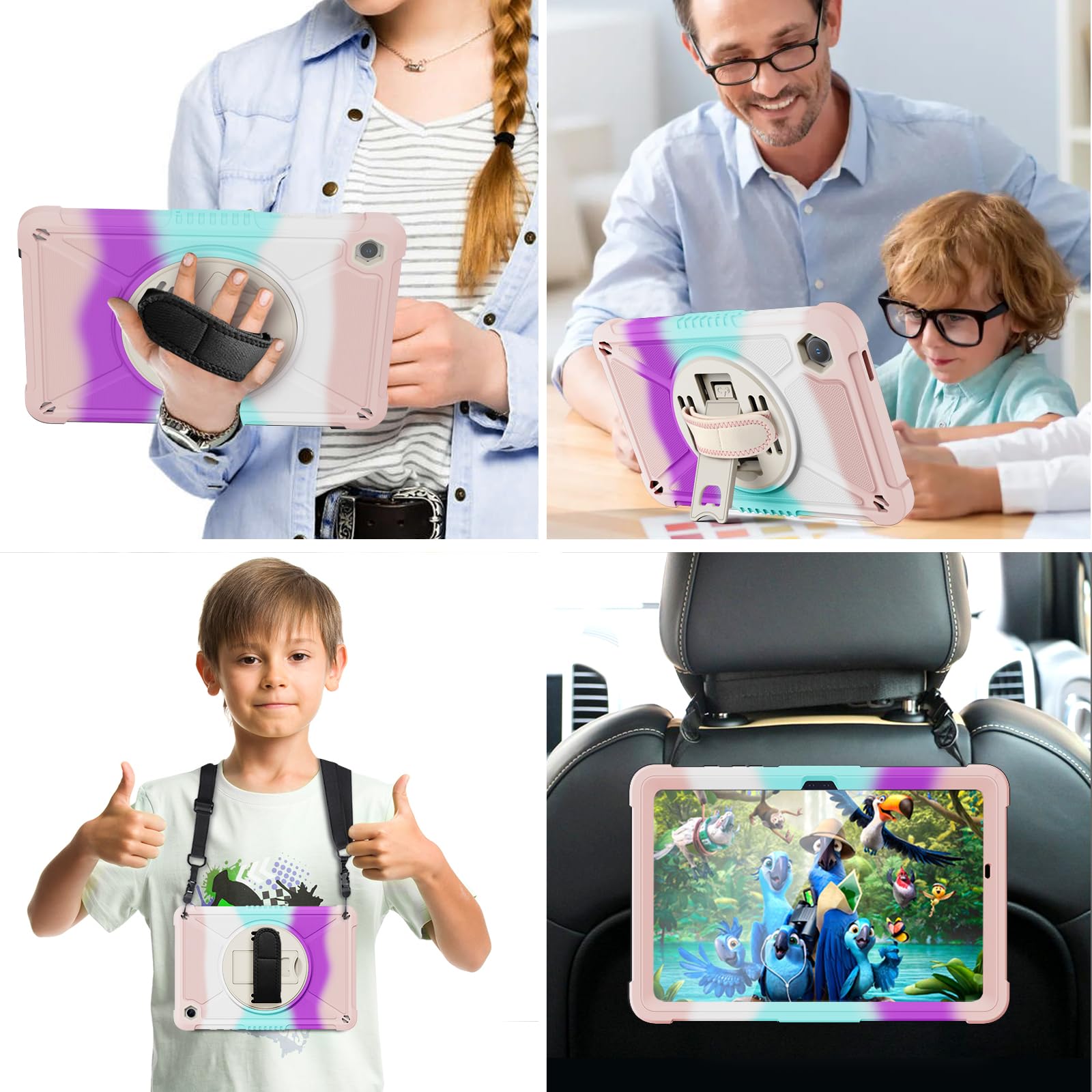 Foto 8 pulgar | Funda Ztotopcases A Prueba De Golpes Con Pantalla Para Samsung Galaxy Tab A9+ 11'' 2023 - Venta Internacional.
