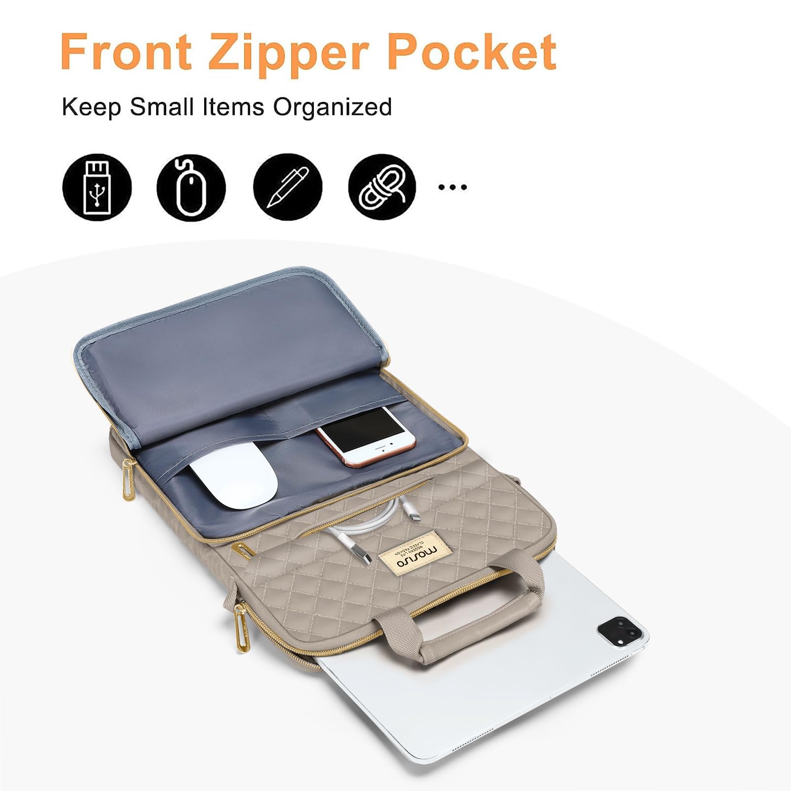Foto 3 pulgar | Funda Para Tableta Mosiso Para Ipad Pro 12.9 Y Ipad Air 13 Con Teclado - Venta Internacional.