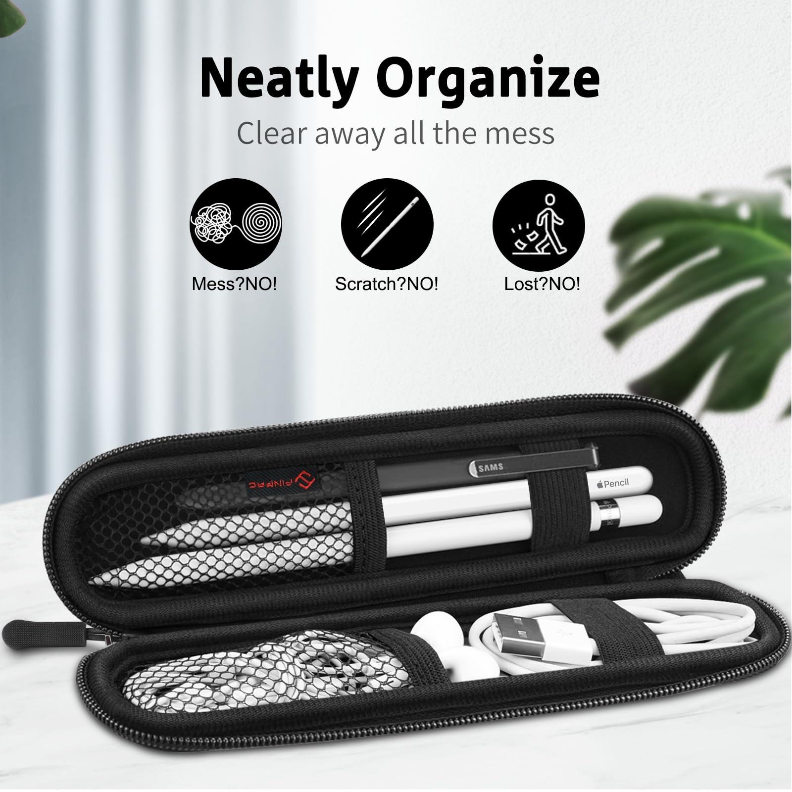 Foto 5 pulgar | Funda Portalápices Fintie Para Apple Pencil Pro, Color Negro - Venta Internacional.