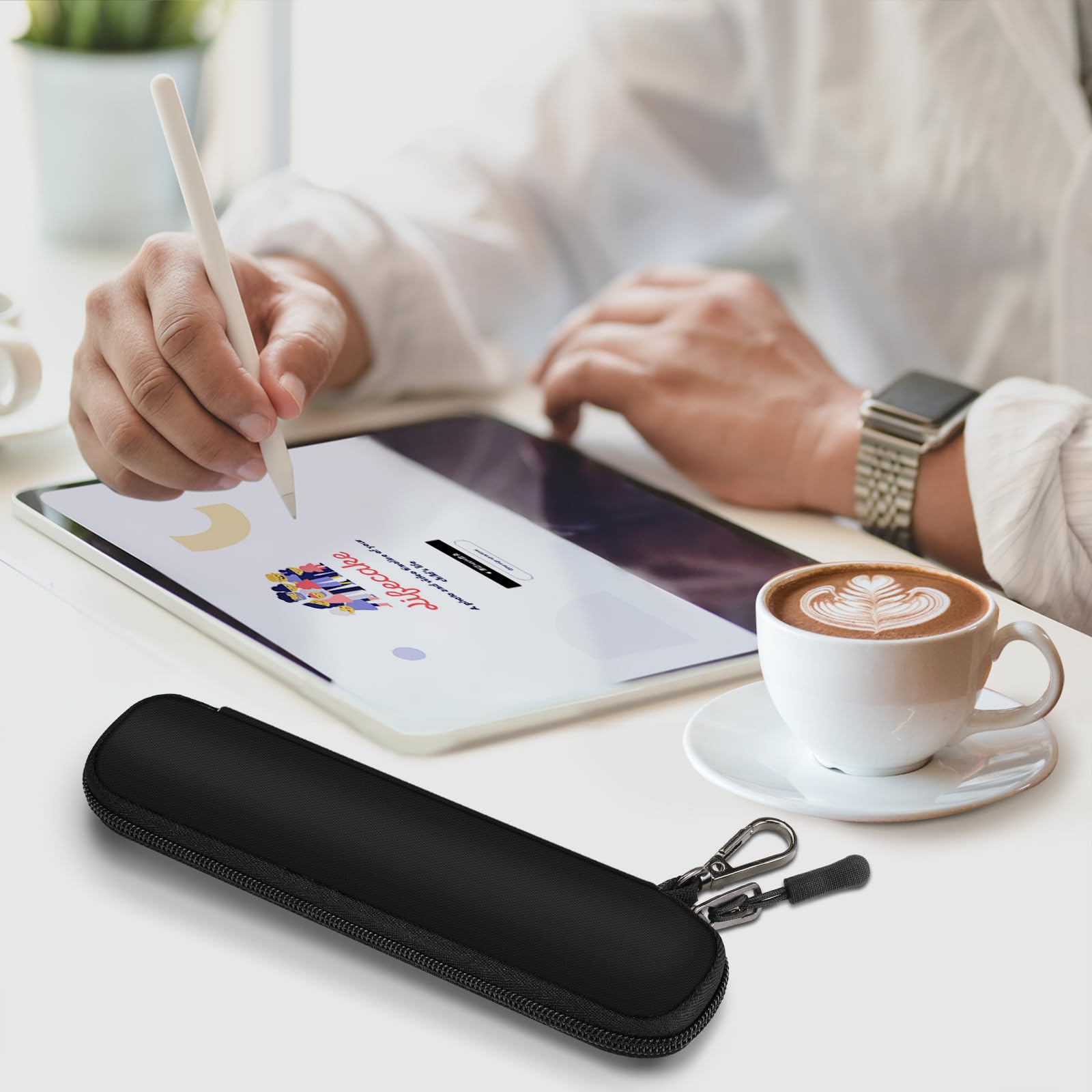 Foto 7 pulgar | Funda Portalápices Fintie Para Apple Pencil Pro, Color Negro - Venta Internacional.