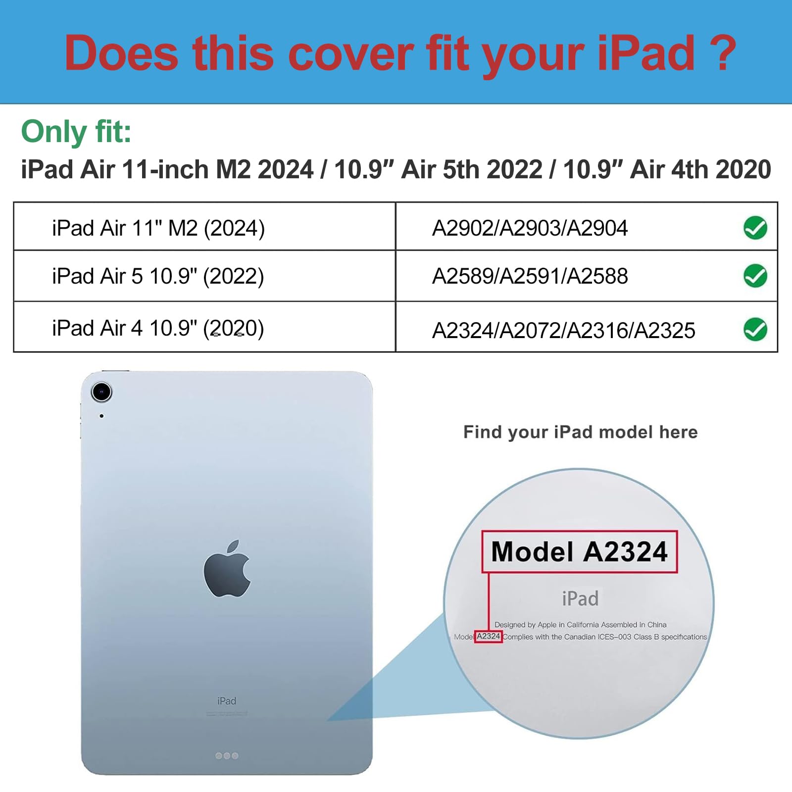 Foto 3 pulgar | Smart Case Procase Para Ipad Air 11 Pulgadas M2 2024 Negra - Venta Internacional.