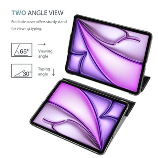 Foto 5 | Smart Case Procase Para Ipad Air 11 Pulgadas M2 2024 Negra - Venta Internacional.
