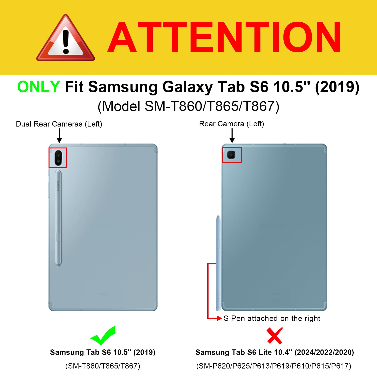 Foto 3 pulgar | Funda Con Teclado Fintie Para Samsung Galaxy Tab S6 10.5 2019, Color Negro - Venta Internacional.
