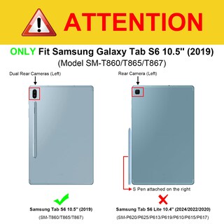 Foto 2 | Funda Con Teclado Fintie Para Samsung Galaxy Tab S6 10.5 2019, Color Negro - Venta Internacional.