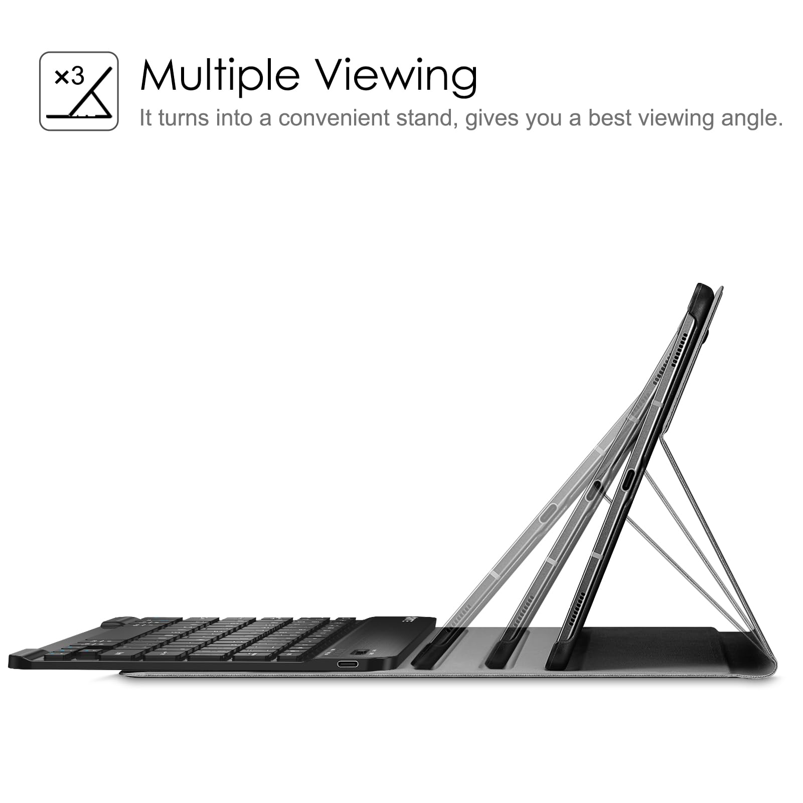 Foto 4 | Funda Con Teclado Fintie Para Samsung Galaxy Tab S6 10.5 2019, Color Negro - Venta Internacional.