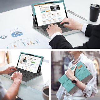 Foto 7 | Funda Fintie Para Microsoft Surface Pro 7 Plus De 12,3'', Color Turquesa - Venta Internacional.