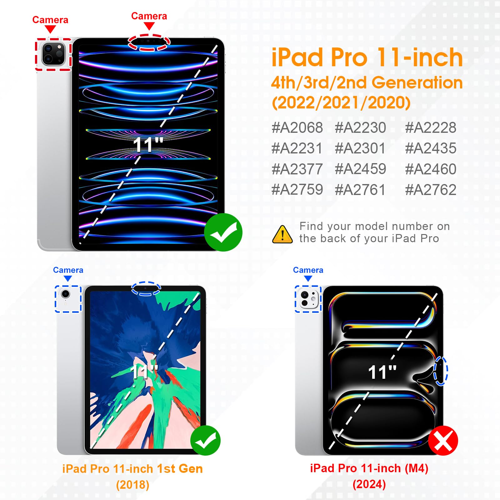 Foto 3 pulgar | Funda Giratoria Fintie Para Ipad Pro De 11 Pulgadas 2022/2021/2020/2018, Color Azul Marino - Venta Internacional.