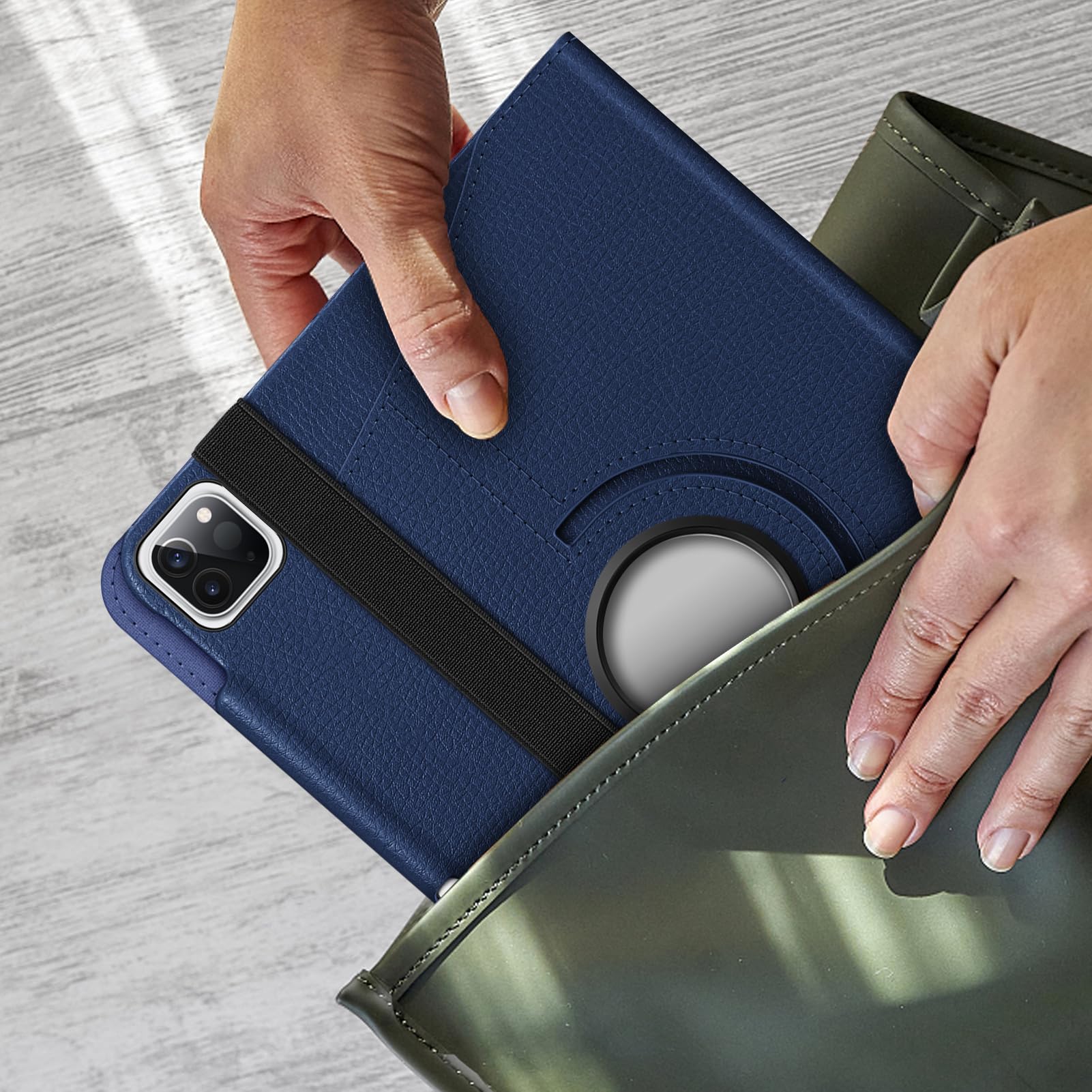 Foto 7 pulgar | Funda Giratoria Fintie Para Ipad Pro De 11 Pulgadas 2022/2021/2020/2018, Color Azul Marino - Venta Internacional.