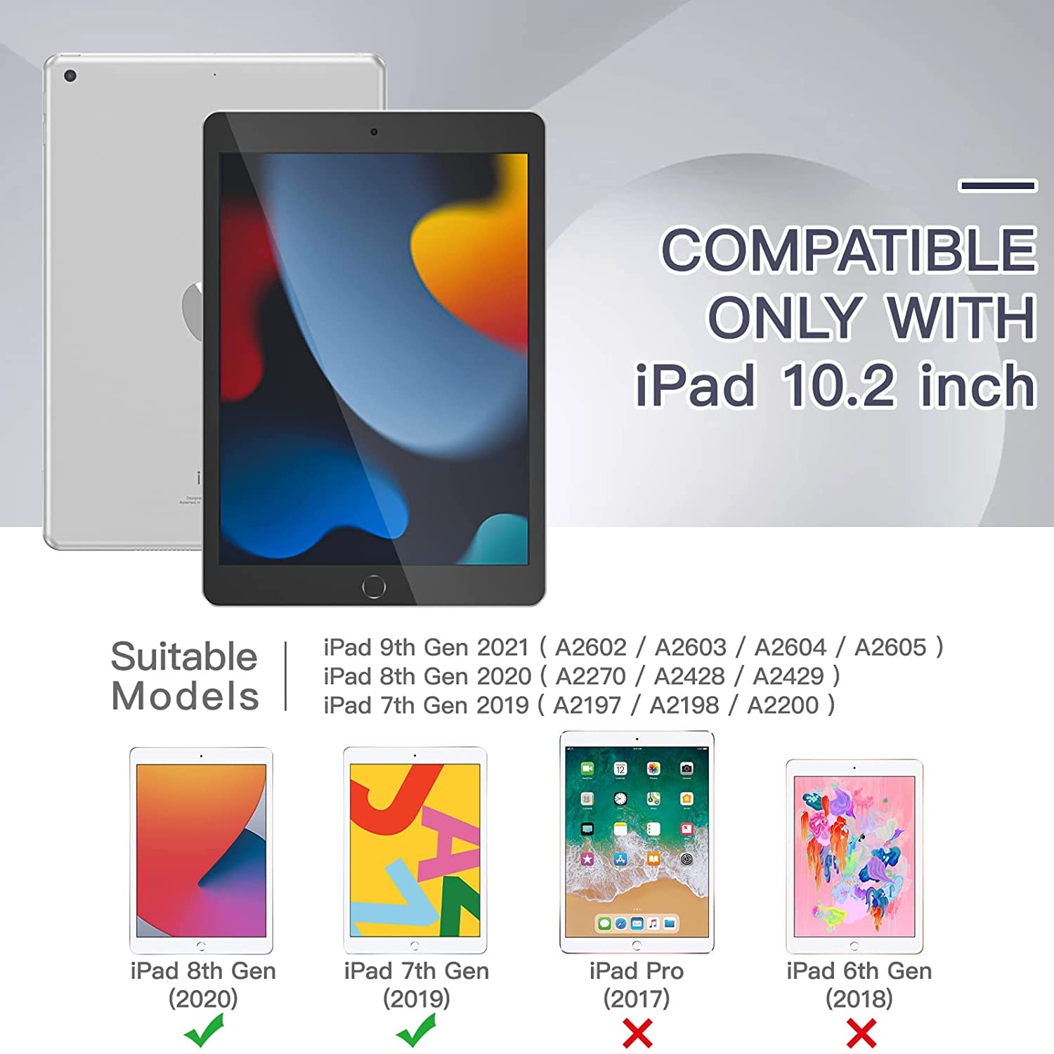Foto 3 pulgar | Funda Para Ipad Tsqqst Para Niños De 9.ª, 8.ª Generación, 10.2 Pulgadas, Con Accesorios - Venta Internacional.