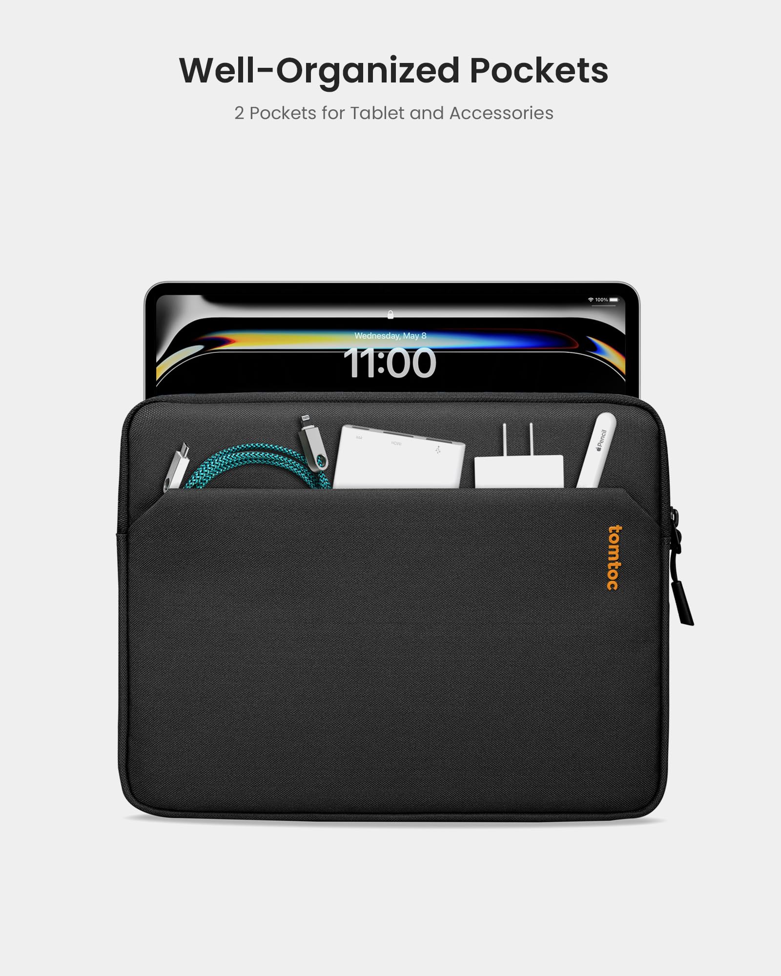 Foto 3 pulgar | Funda Para Tablet Tomtoc Para Ipad Pro M4 Y Ipad Air M2 De 11 Pulgadas - Venta Internacional.