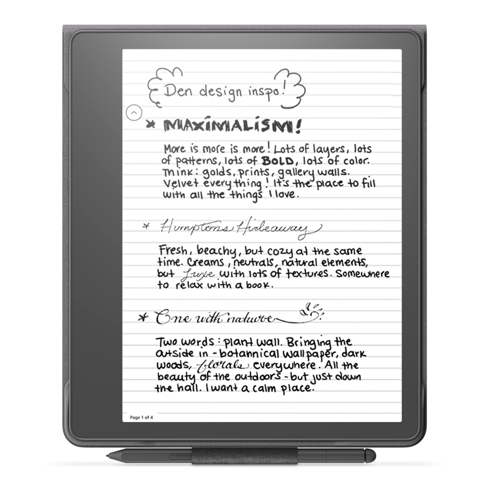 Foto 3 pulgar | Funda Tipo Folio Amazon Kindle Scribe De Tela Con Cierre Magnético - Venta Internacional.