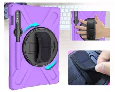 Foto 2 | Funda De Uso Rudo Para Samsung Galaxy Tab S10 Fe De 10.9 '' Case Resistente A Caidas Con Correa
