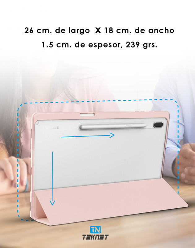 Foto 5 pulgar | Teknet Funda Delgada Clear Para Samsung Galaxy Tab S10 Fe 10.9''