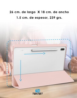 Foto 4 | Teknet Funda Delgada Clear Para Samsung Galaxy Tab S10 Fe 10.9''