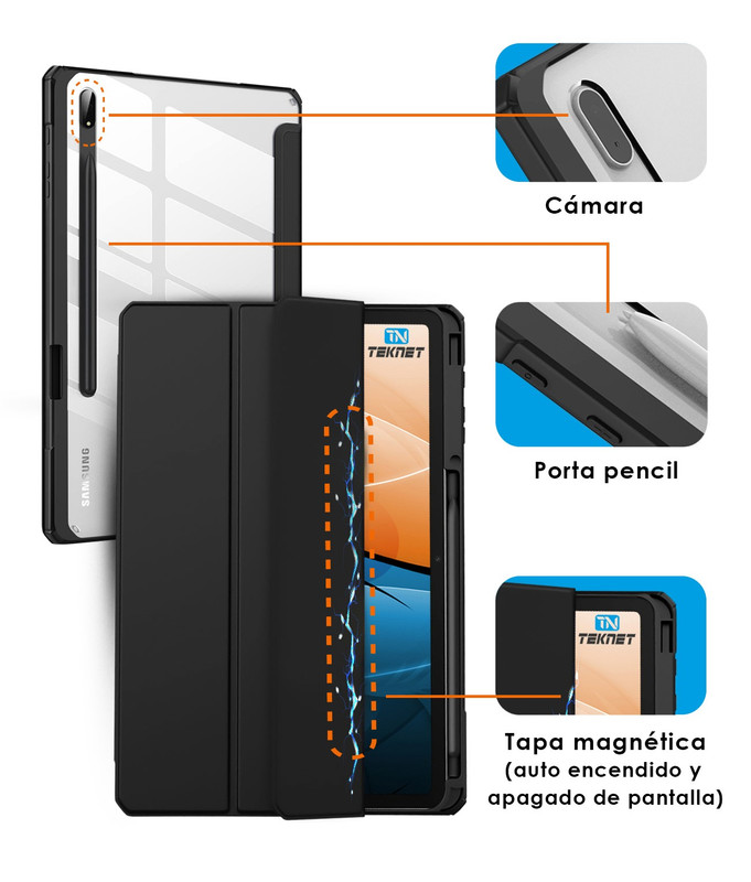 Foto 3 pulgar | Teknet Funda Delgada Clear Para Samsung Galaxy Tab S10 Fe 10.9''