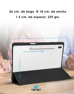Foto 4 | Teknet Funda Delgada Clear Para Samsung Galaxy Tab S10 Fe 10.9''