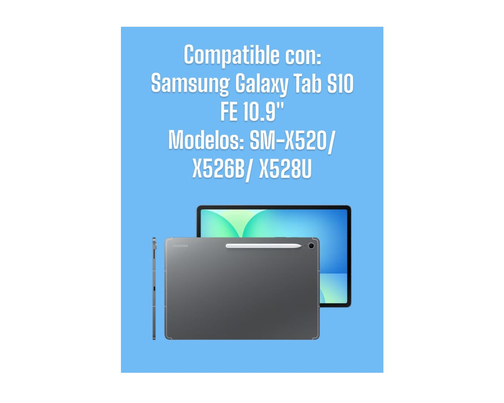Foto 5 pulgar | Funda Teknet Folder Magnetica Para Samsung Galaxy Tab S10 Fe De 10.9''