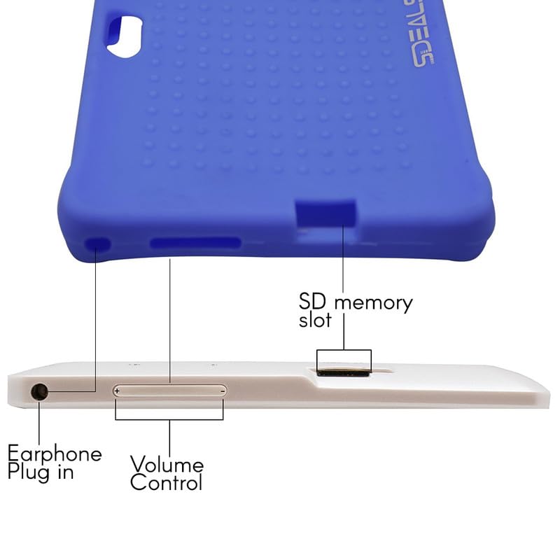 Foto 6 pulgar | Funda De Silicona Sdeals Para Tabletas De 7 Pulgadas, Color Azul - Venta Internacional.