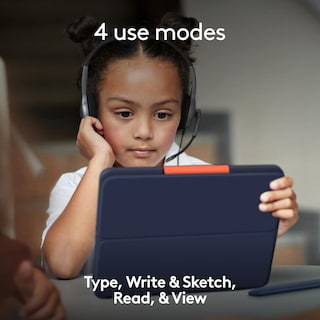 Foto 3 | Funda Protectora Con Teclado Logitech Rugged Combo 4 Para Ipad - Venta Internacional.