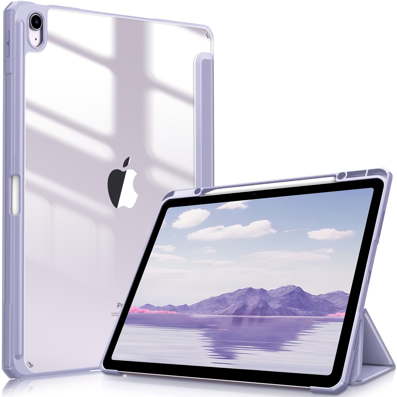 Funda Fintie Hybrid Slim Para Ipad Air De 13 Pulgadas (m2) 2024, Color Morado - Venta Internacional.