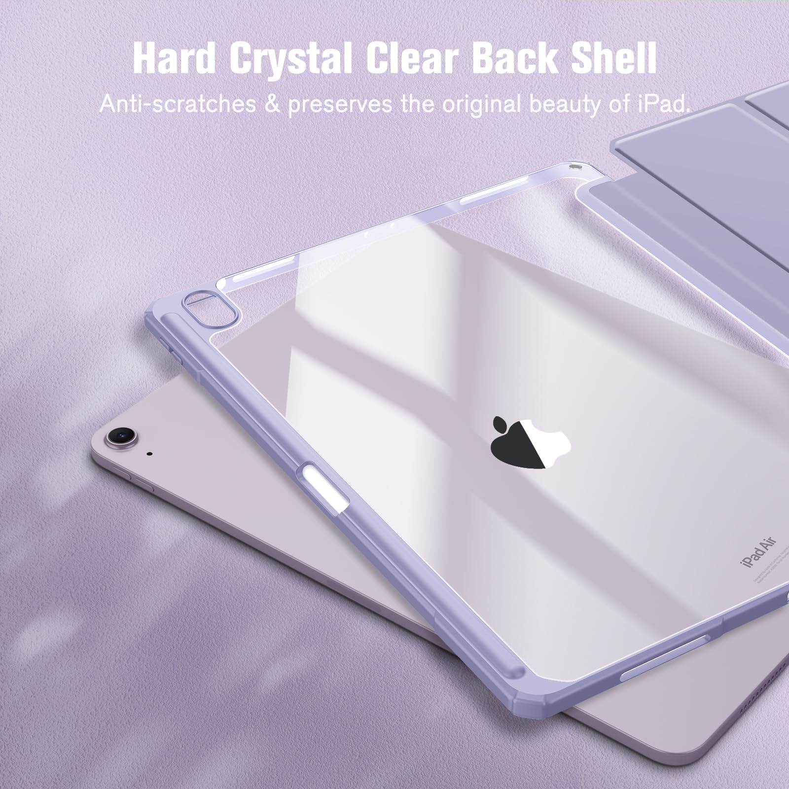 Foto 6 pulgar | Funda Fintie Hybrid Slim Para Ipad Air De 13 Pulgadas (m2) 2024, Color Morado - Venta Internacional.