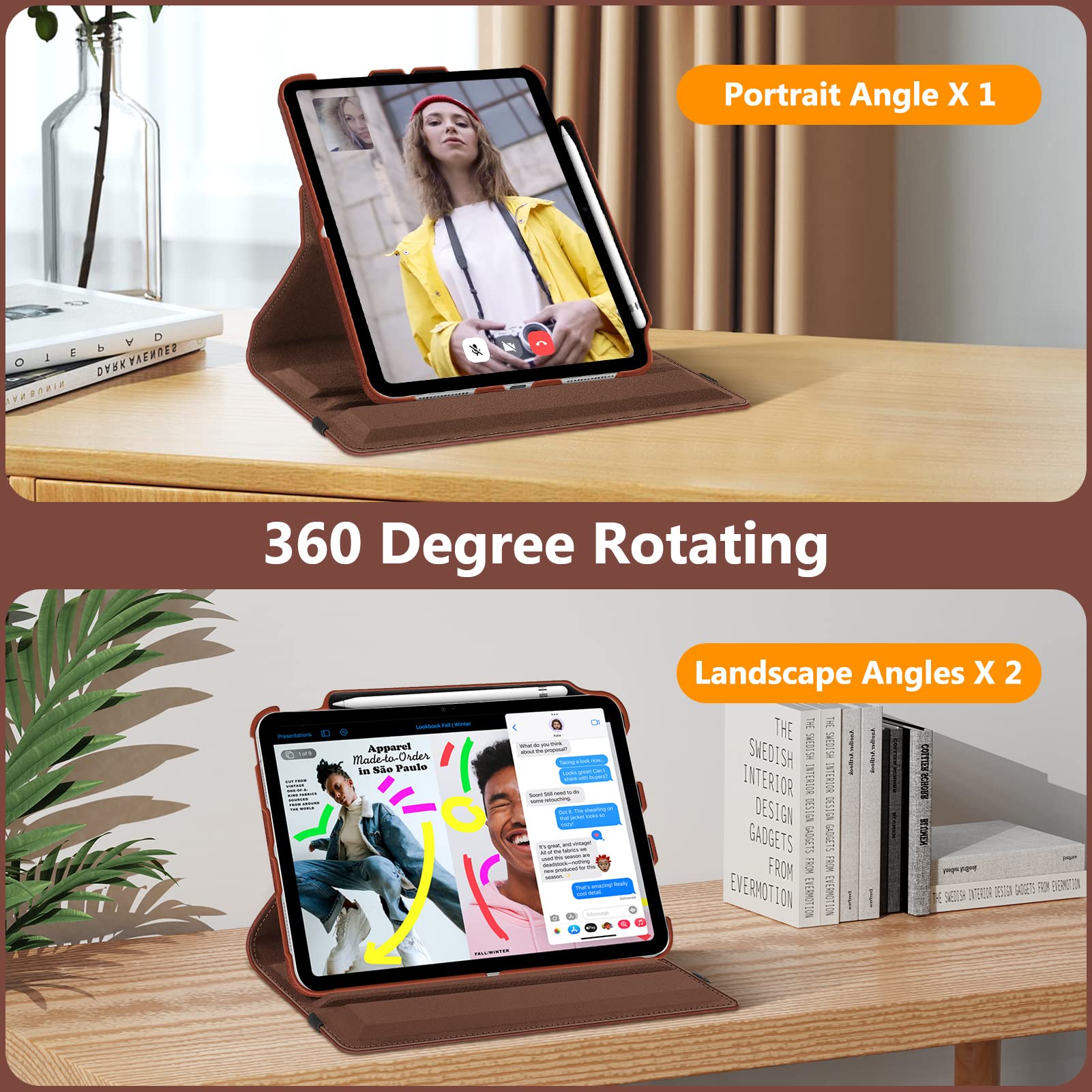 Foto 5 pulgar | Funda Giratoria Fintie Para Ipad 10.9 Pulgadas De 10.ª Generación (2022) Con Lápiz - Venta Internacional.
