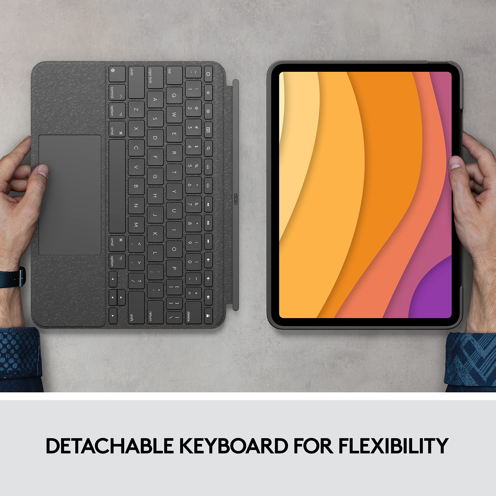 Foto 8 pulgar | Funda Con Teclado Logitech Combo Touch Para Ipad Air Con Panel Táctil - Venta Internacional.