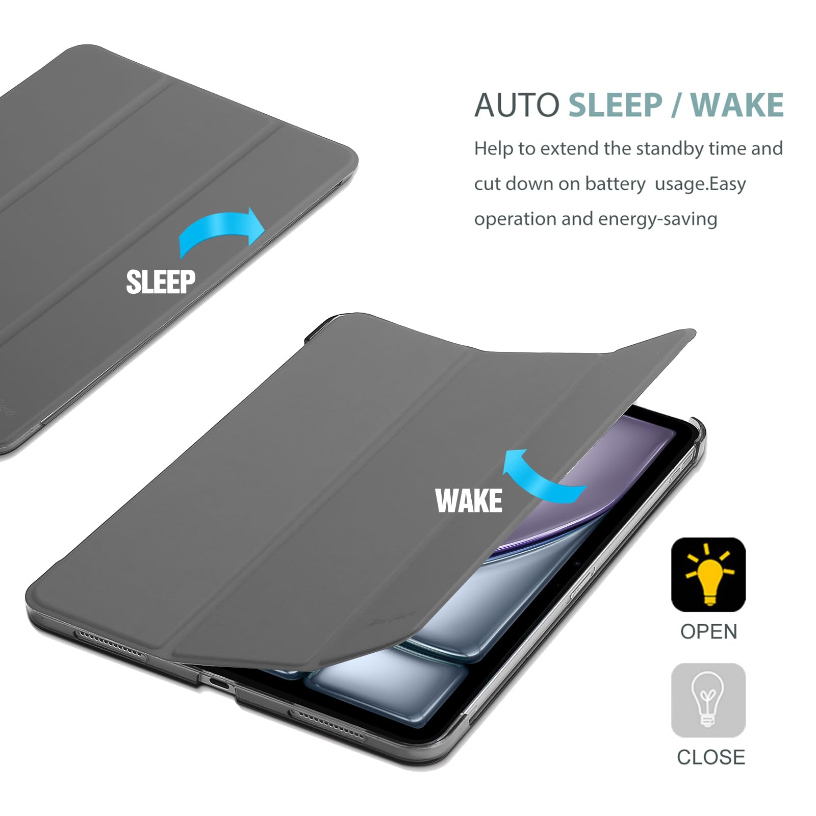 Foto 8 pulgar | Smart Case Procase Para Ipad Air De 11 Pulgadas 2025/2024/10,9 Pulgadas - Venta Internacional.