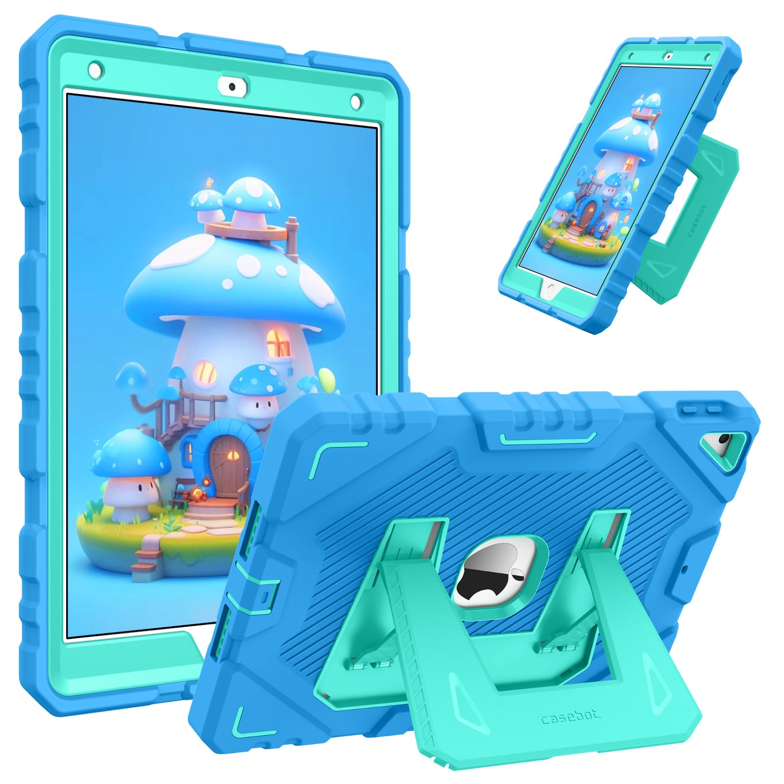 Funda Fintie Para Ipad De 9ª, 8ª Y 7ª Generación De 10,2 Pulgadas Con Soporte, Color Azul - Venta Internacional.
