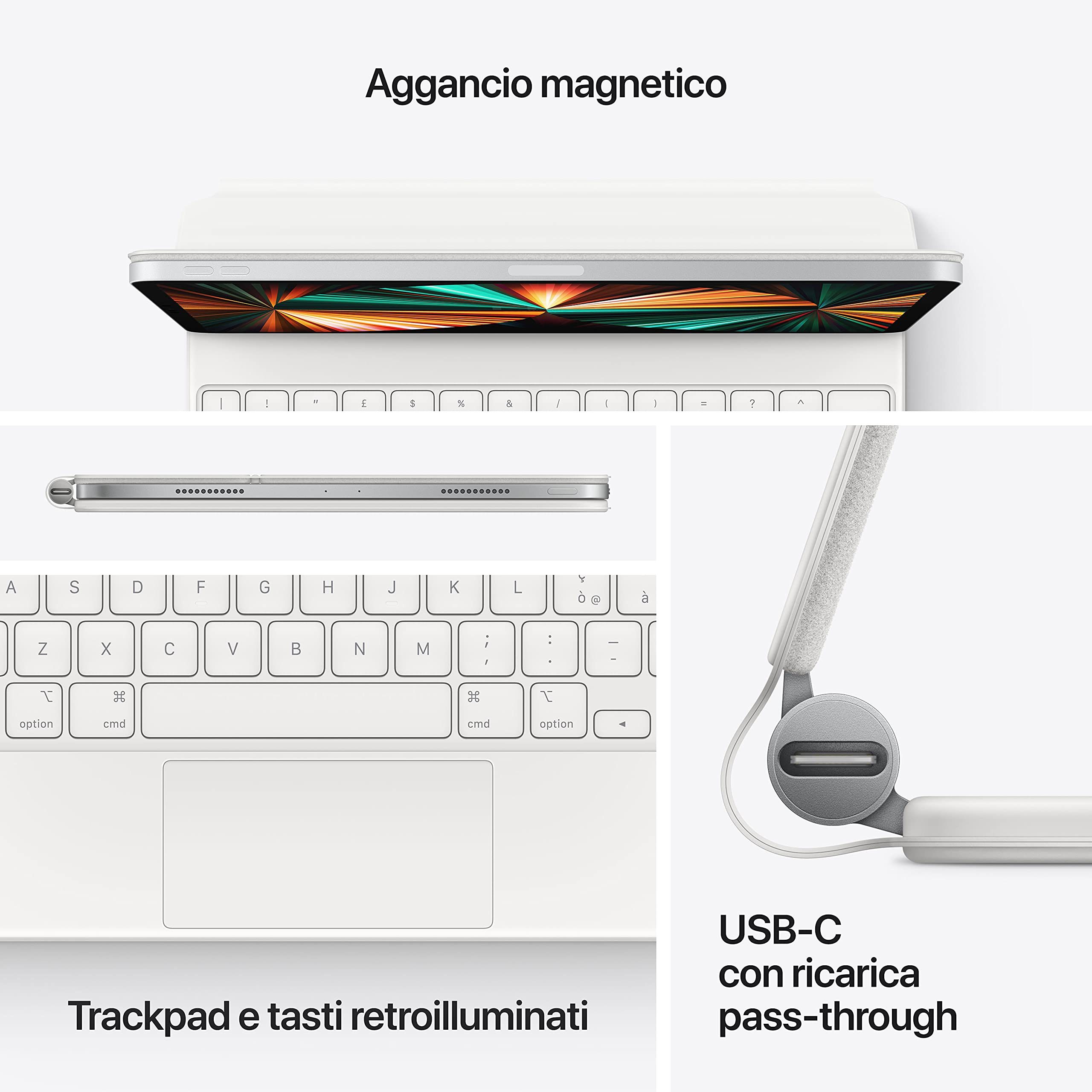 Foto 7 pulgar | Funda Con Teclado Apple Magic Para Ipad Pro De 12,9'' Y Ipad Air - Venta Internacional.