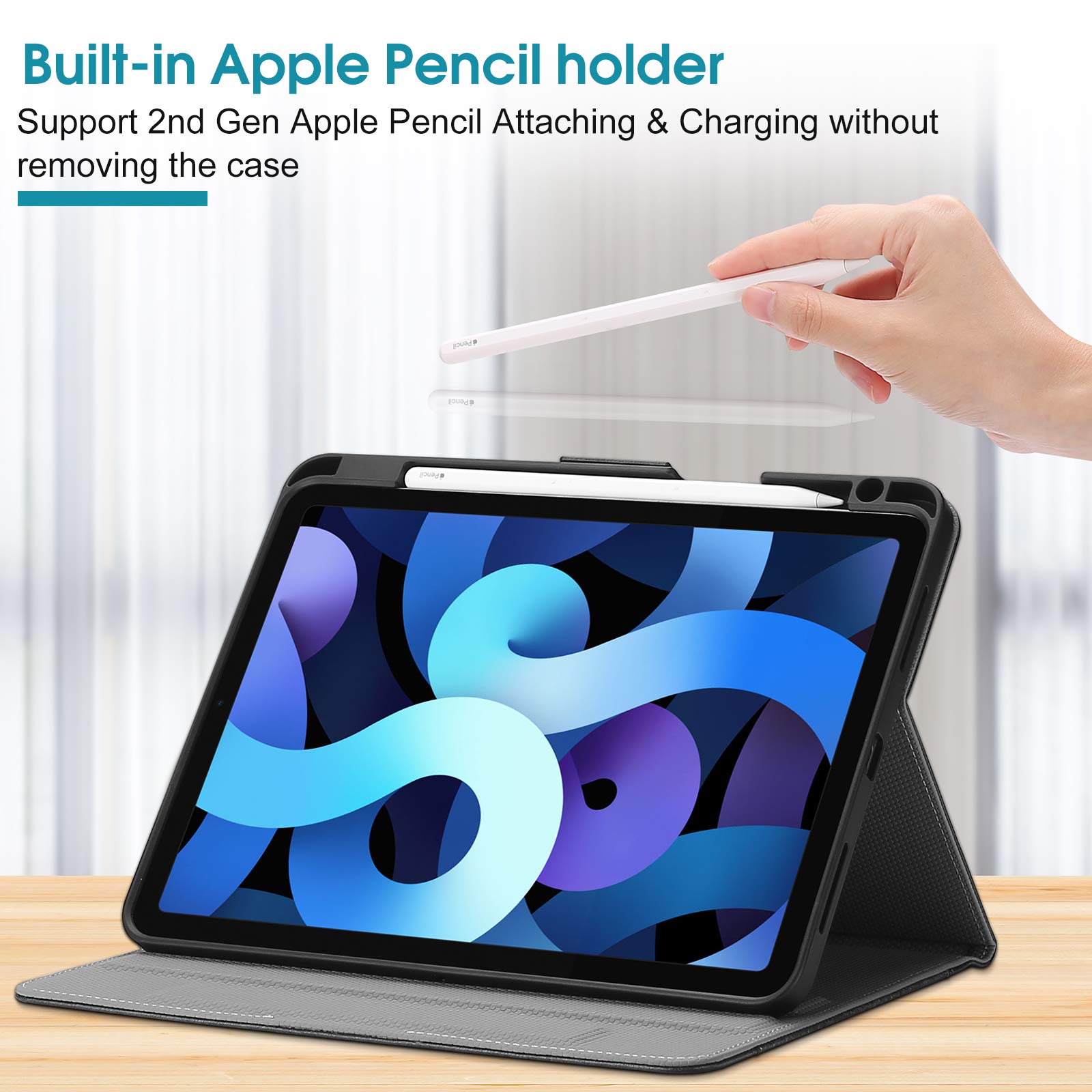 Foto 4 pulgar | Funda Procase Para Ipad Air De 11 Pulgadas 2024/5/4 Con Soporte Para Lápices - Venta Internacional.