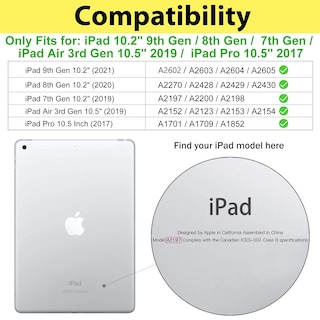 Foto 2 | Funda Procase Para Ipad De 9ª, 8ª Y 7ª Generación, Ipad Air 10.5, Ipad Pro 10.5 - Venta Internacional.