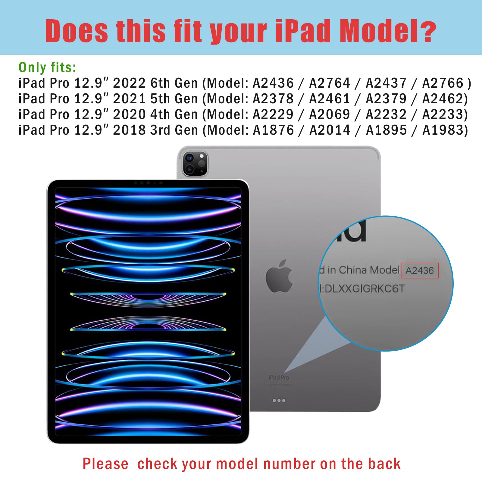 Foto 3 pulgar | Funda Procase Smart Para Ipad Pro 12.9 De 6.ª, 5.ª, 4.ª Y 3.ª Generación - Venta Internacional.
