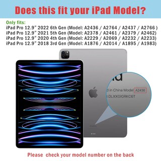 Foto 2 | Funda Procase Smart Para Ipad Pro 12.9 De 6.ª, 5.ª, 4.ª Y 3.ª Generación - Venta Internacional.