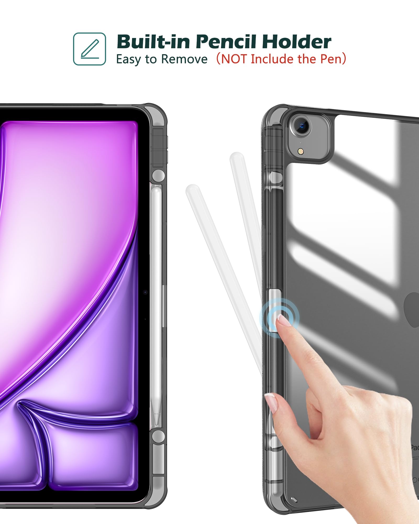 Foto 5 pulgar | Funda Procase Para Ipad Air De 13 Pulgadas 2025 M3/2024 M2, Color Negro - Venta Internacional.