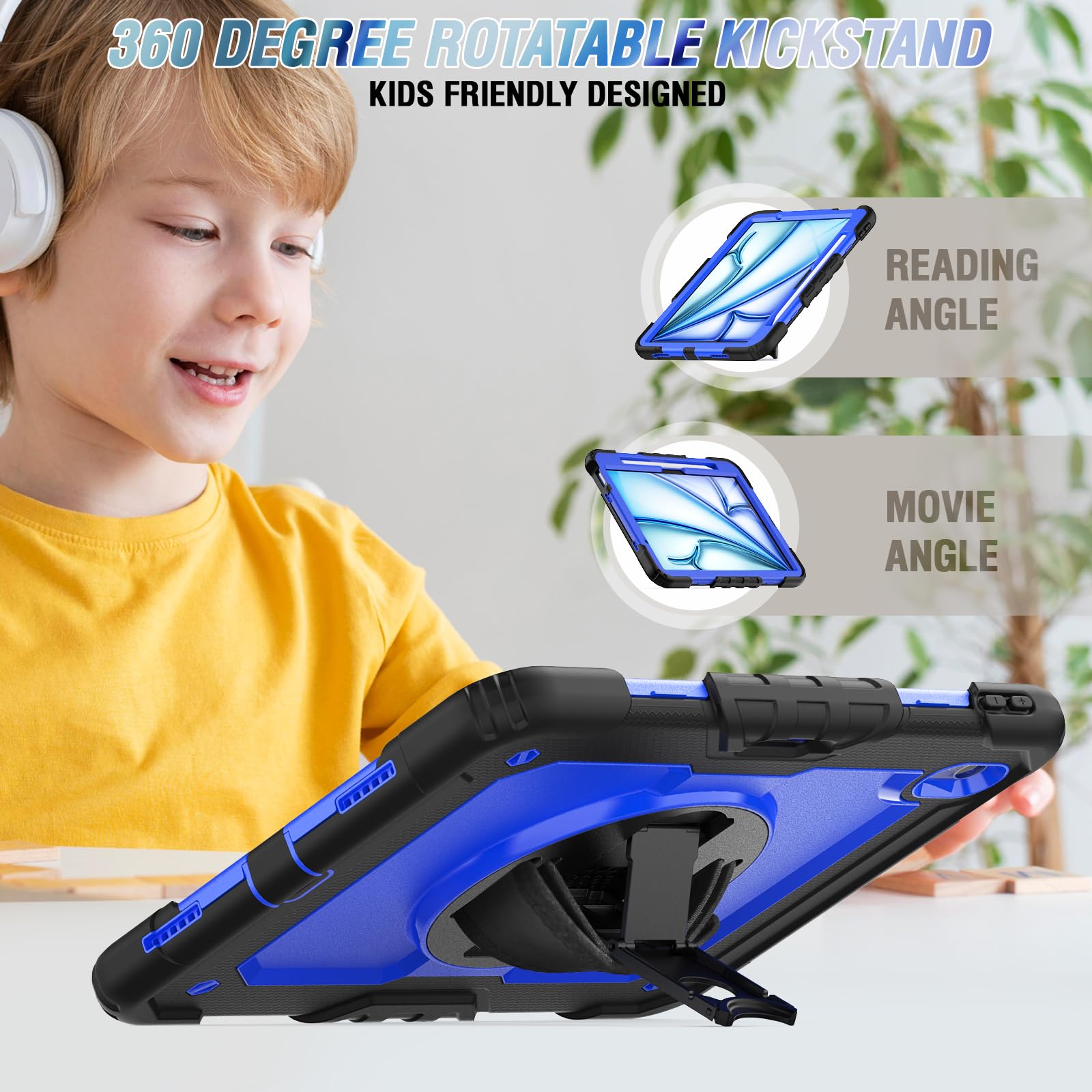 Foto 4 pulgar | Funda Herize Para Ipad Air 11 M3/m2 Con Protector De Pantalla - Venta Internacional.