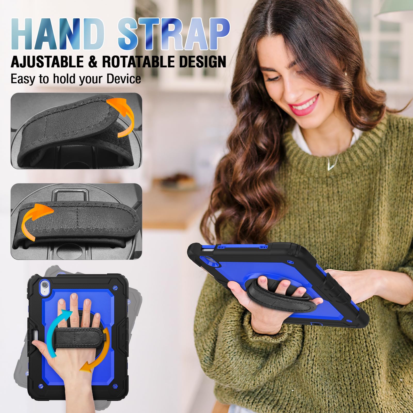 Foto 5 pulgar | Funda Herize Para Ipad Air 11 M3/m2 Con Protector De Pantalla - Venta Internacional.