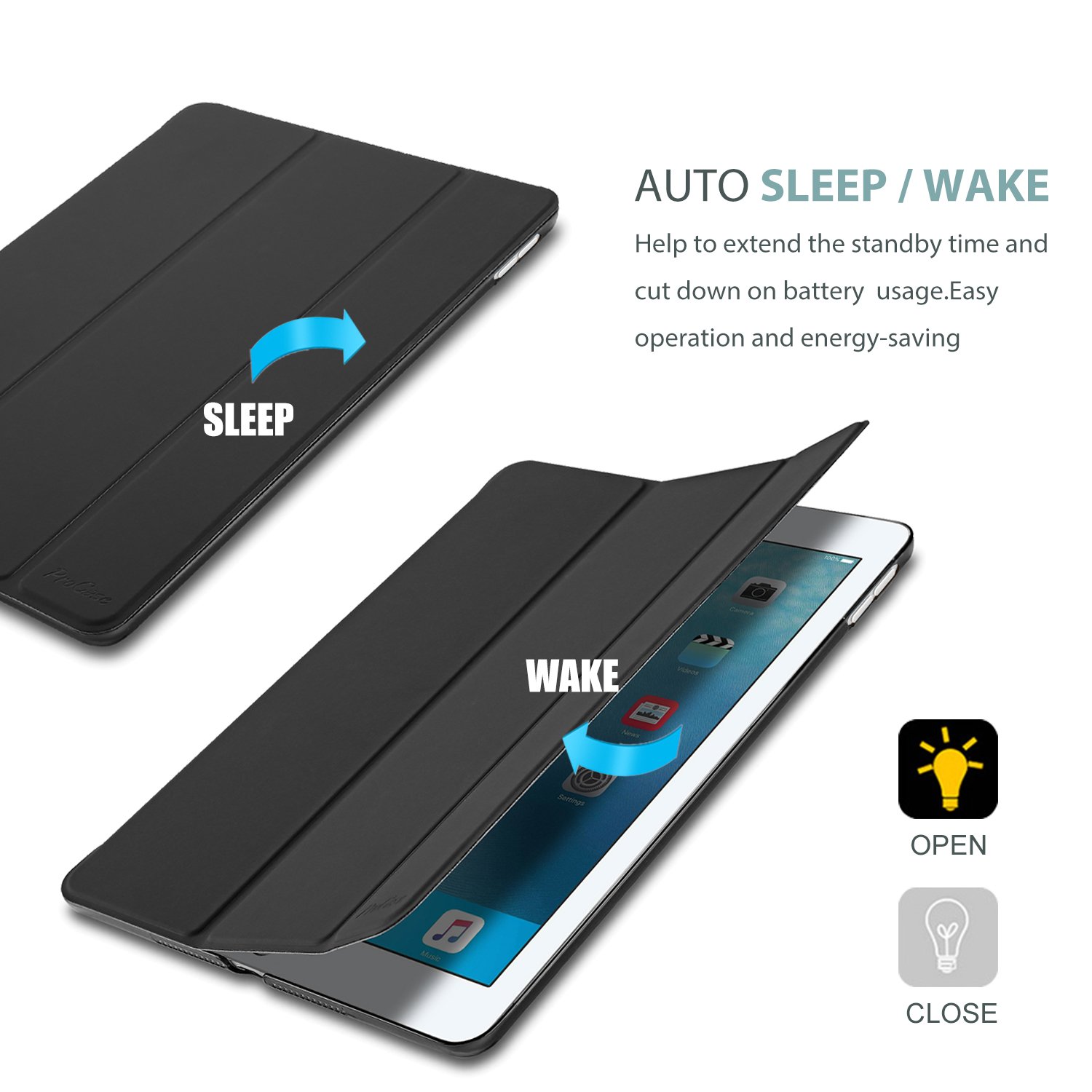 Foto 7 pulgar | Funda Procase Smart Para Ipad Air 3.ª Generación De 10.5 Pulgadas 2019/pro 10.5 Pulgadas - Venta Internacional.