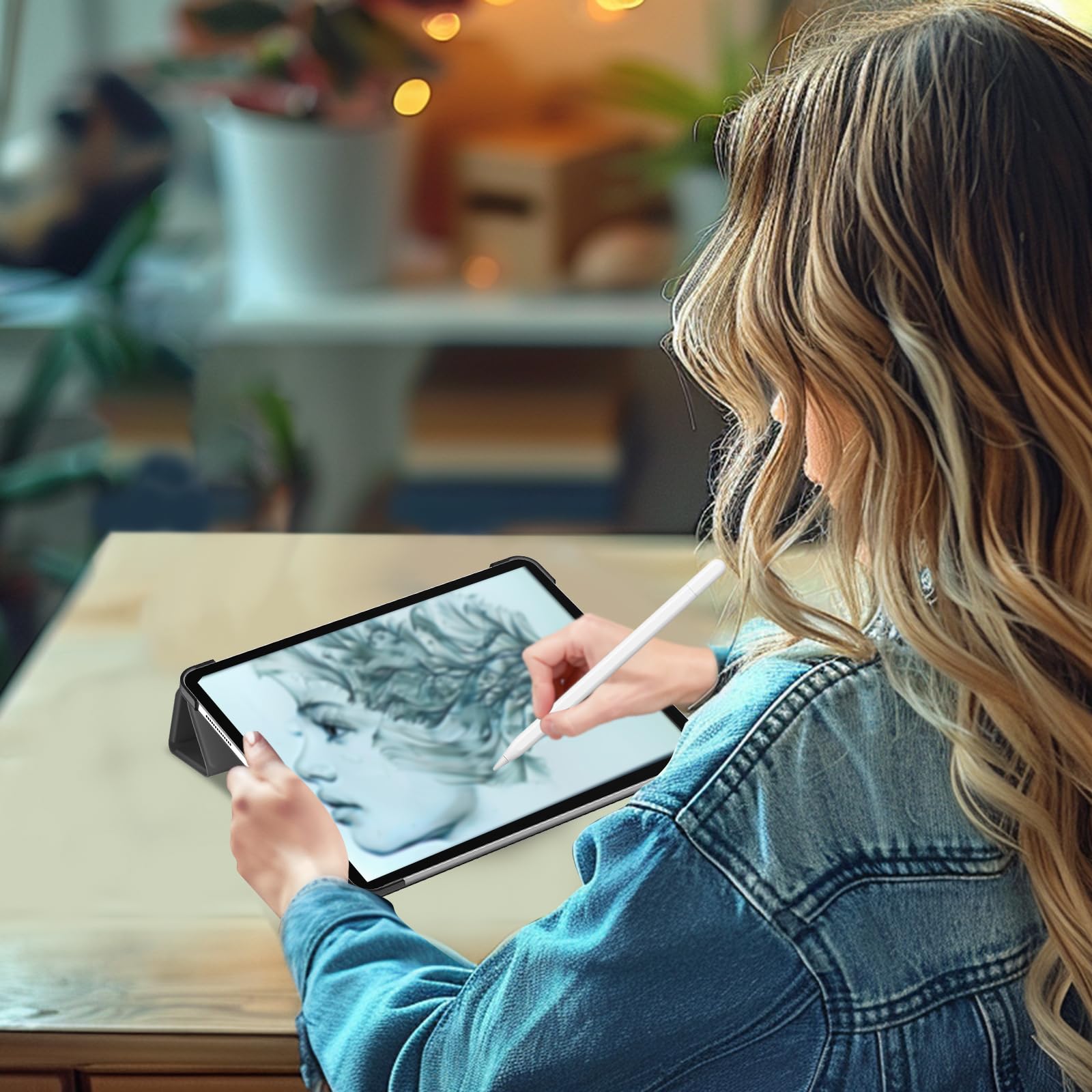 Foto 6 | Funda Procase Smart Para Ipad Pro 11 2024 5.ª Generación, Color Negro - Venta Internacional.