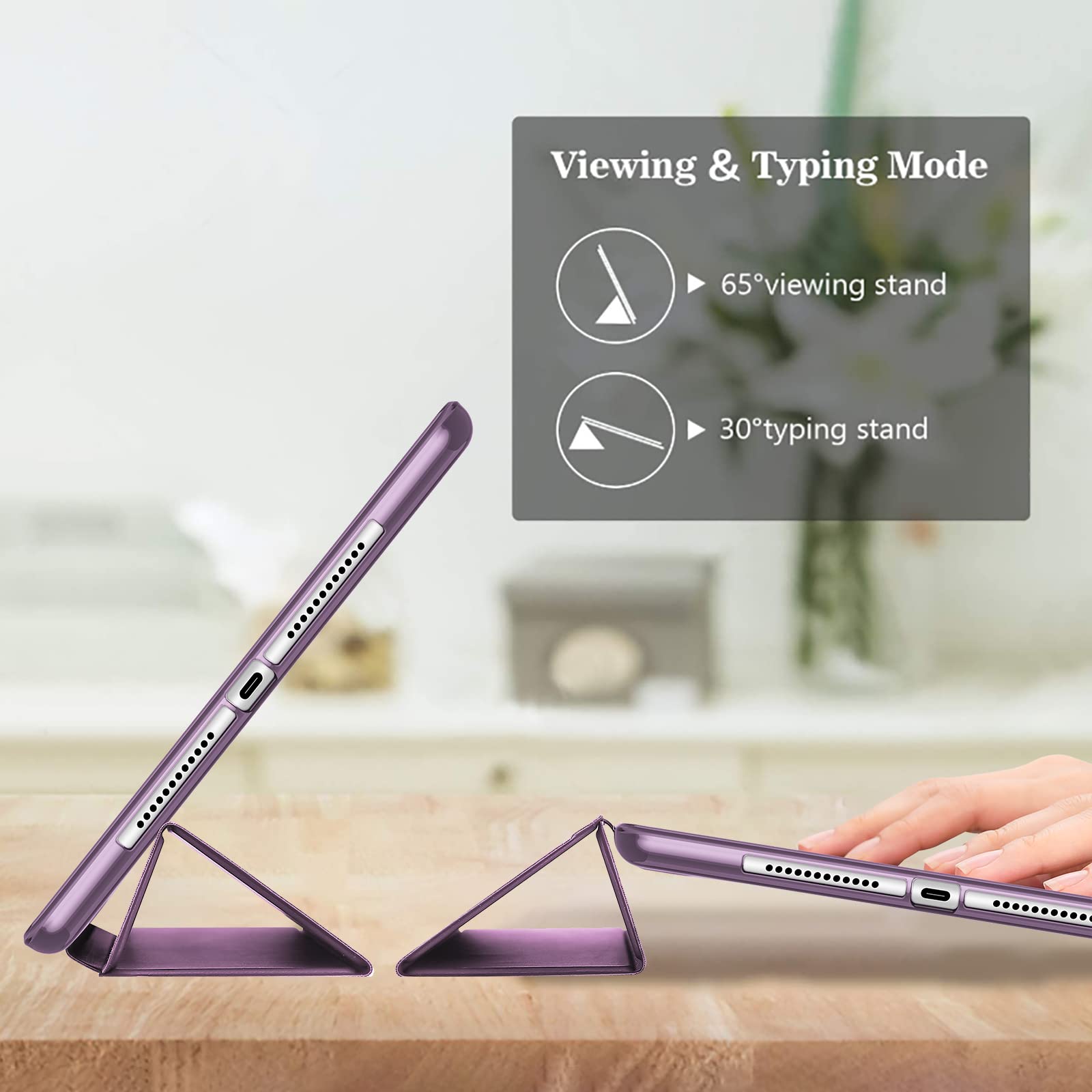 Foto 5 pulgar | Funda Procase A Prueba De Golpes Para Ipad 9.7 2017/2018, Air 1/2, Color Morado - Venta Internacional.