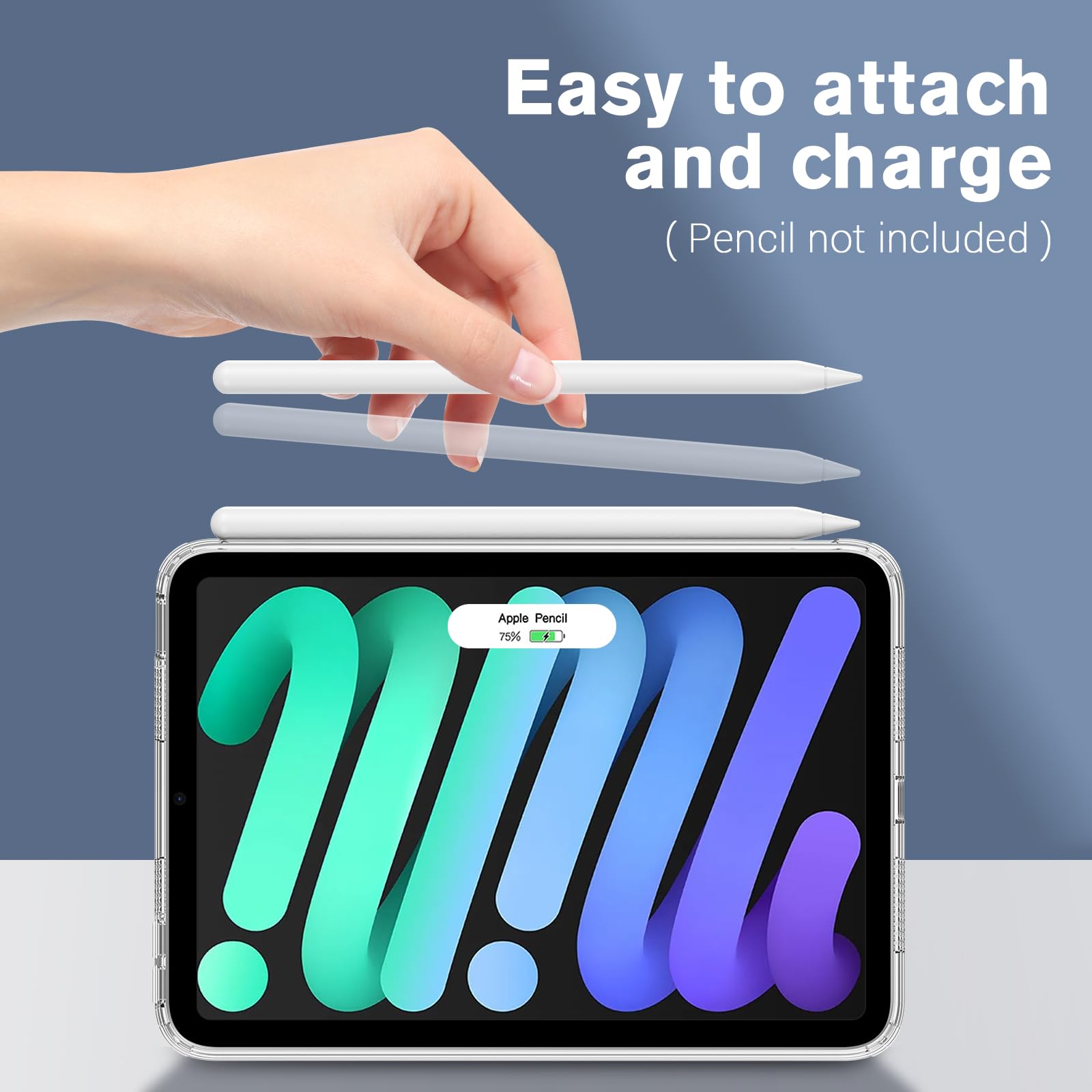Foto 5 | Funda Procase Clear Para Ipad Mini 7th (a17 Pro) 2024/mini 6th 8.3 2021 - Venta Internacional.