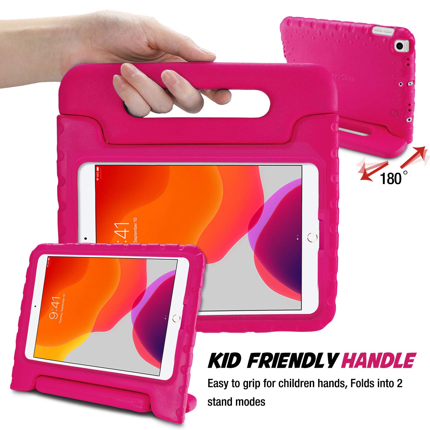 Foto 6 | Funda Para Ipad Procase Kids Para Ipad De 9ª, 8ª Y 7ª Generación, 10.2 Y 10.5, Rosa - Venta Internacional.