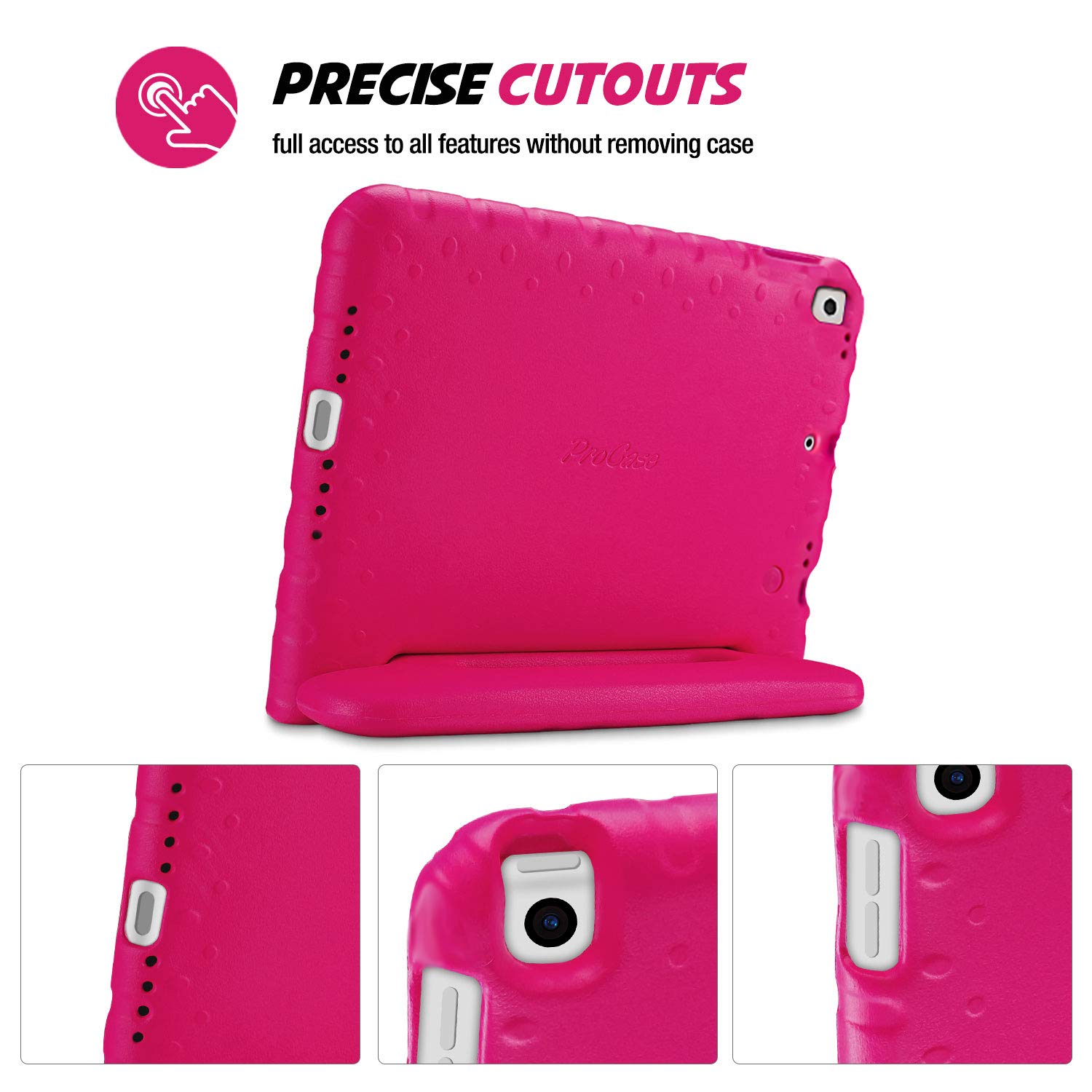 Foto 7 | Funda Para Ipad Procase Kids Para Ipad De 9ª, 8ª Y 7ª Generación, 10.2 Y 10.5, Rosa - Venta Internacional.